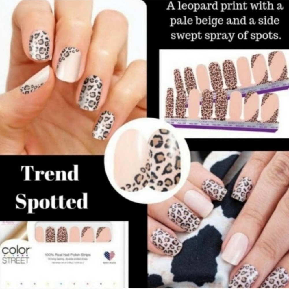COLOR STREET Trend Spotted Leopard Print Nail Polish Strips